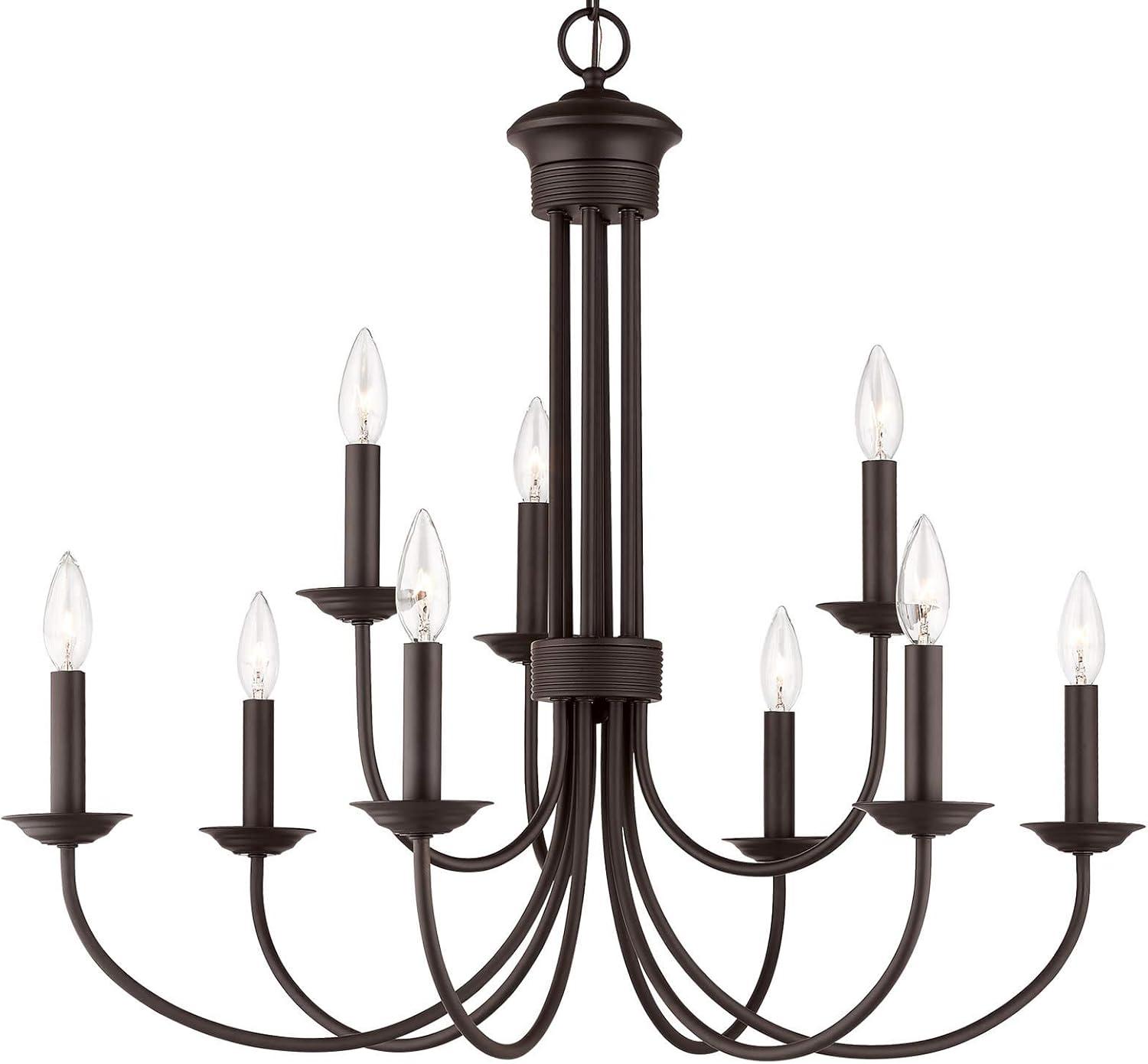 Livex Lighting Estate 9 - Light Chandelier in  Bronze