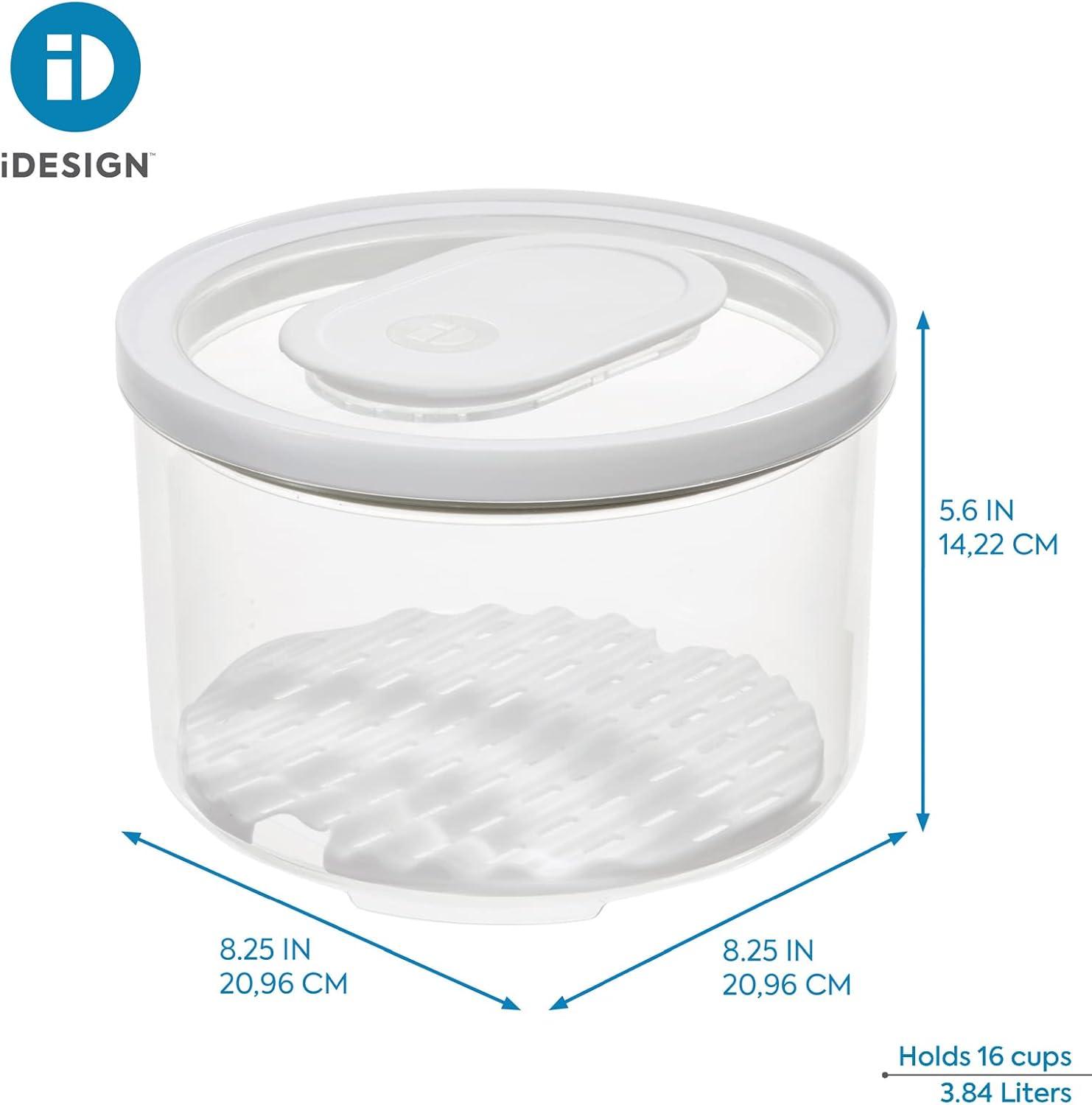 iDesign iDesign ID FRESH BPA-Free Recycled Plastic Produce Storage Bowl, Large