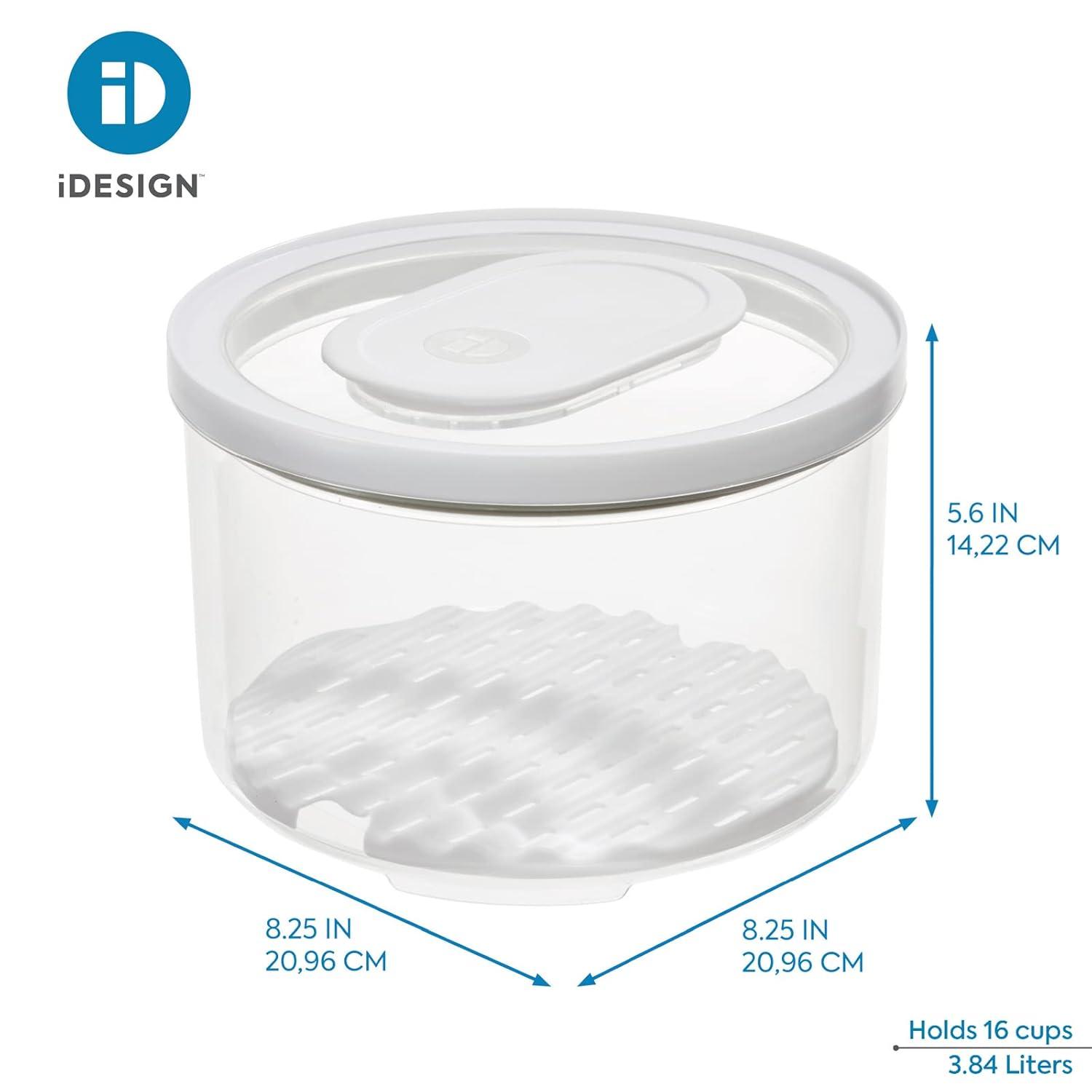 iDesign iDesign ID FRESH BPA-Free Recycled Plastic Produce Storage Bowl, Large