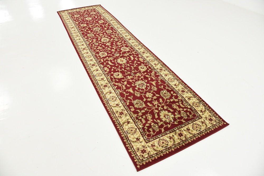 Unique Loom Voyage Collection Area Rug - St. Louis (2' 7" x 10' Runner Red/Gold)