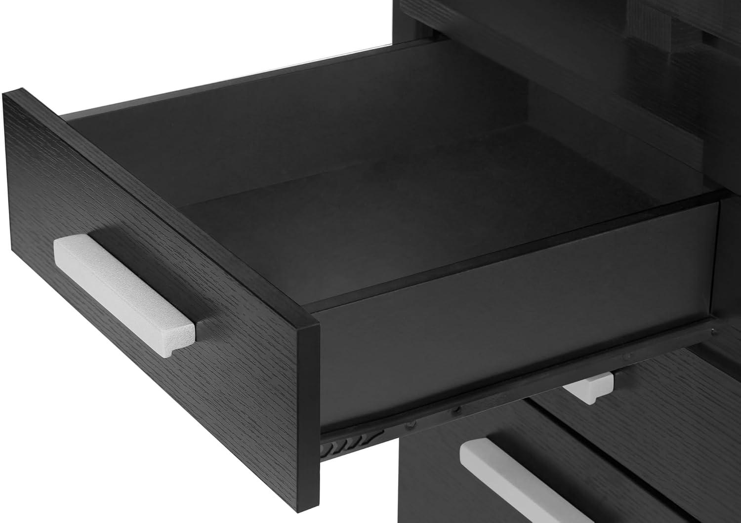 Monarch Specialties 30 x 23.5 x 48 in. Left or Right Facing Computer Desk, Black