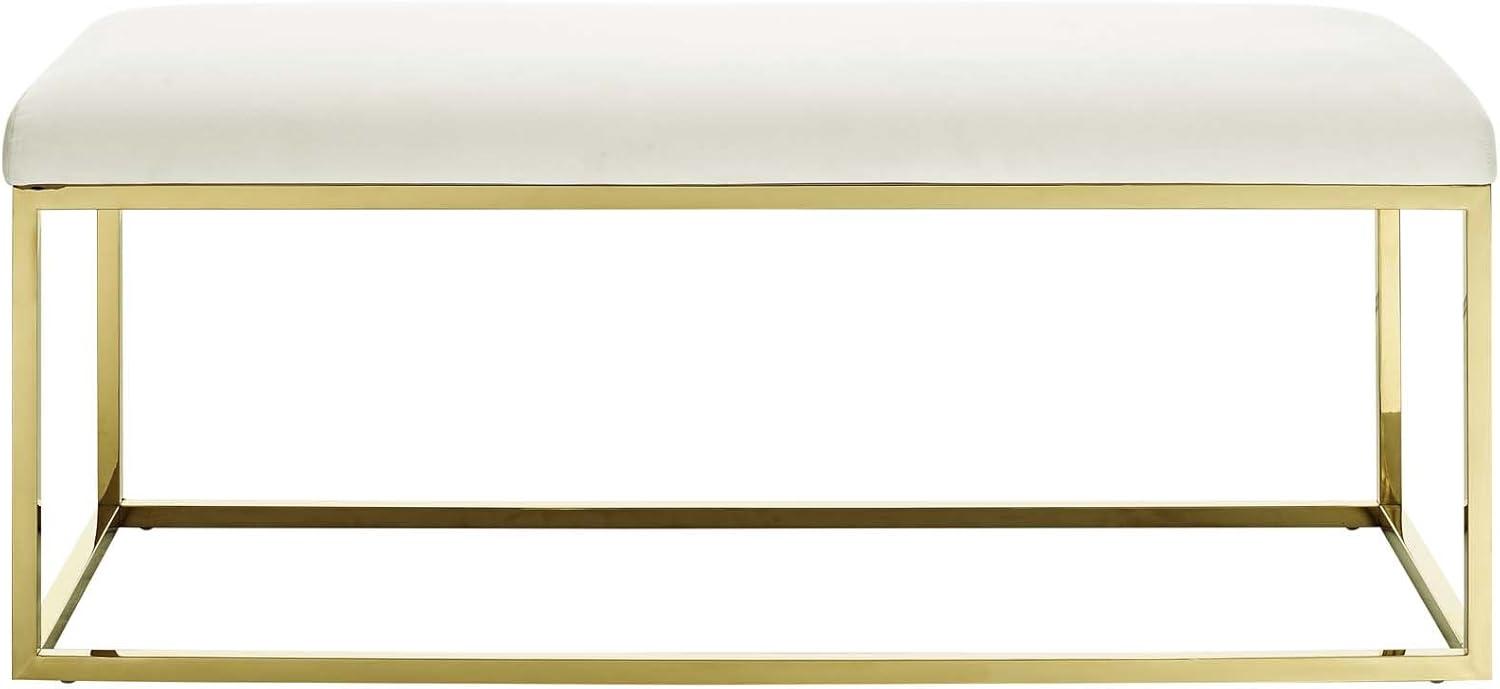 Anticipate Fabric Bench Gold Ivory