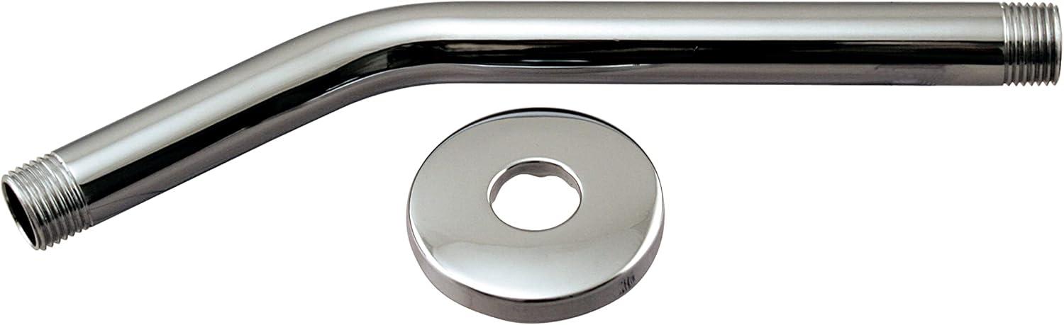 1/2" IPS x 10" Wall Mount Shower Arm with Sure Grip Flange