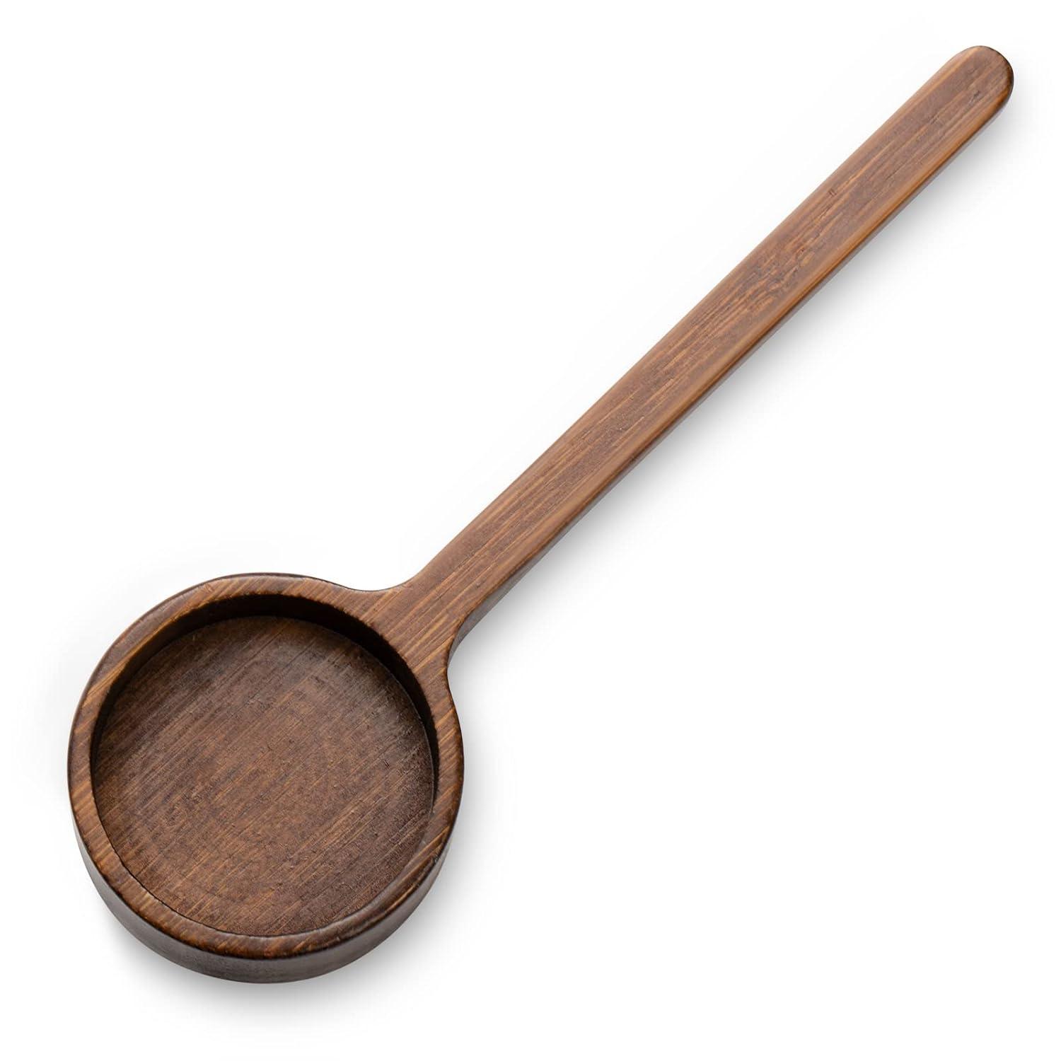 Bamboo Coffee Scoop Long Handle Measuring Scoop for Glass Food Jars