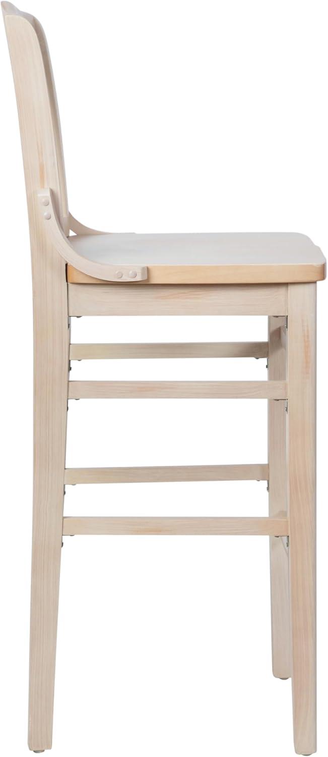 Flash Furniture HERCULES Series School House Back Walnut Wood Restaurant Barstool