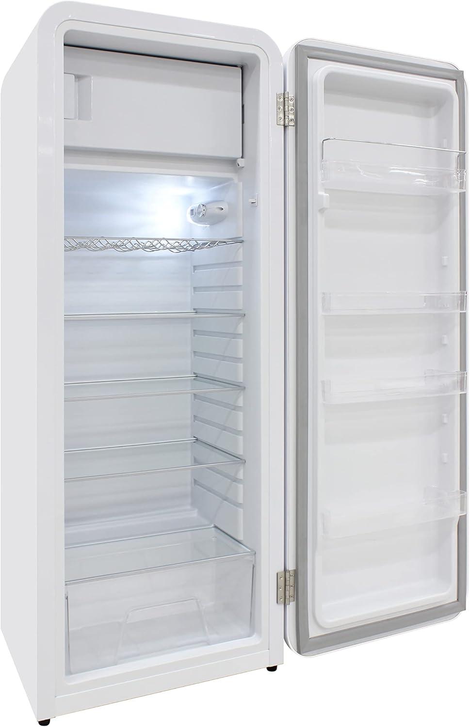 Brama 9.9-cu ft Counter-Depth Top-Freezer Refrigerator ( White )