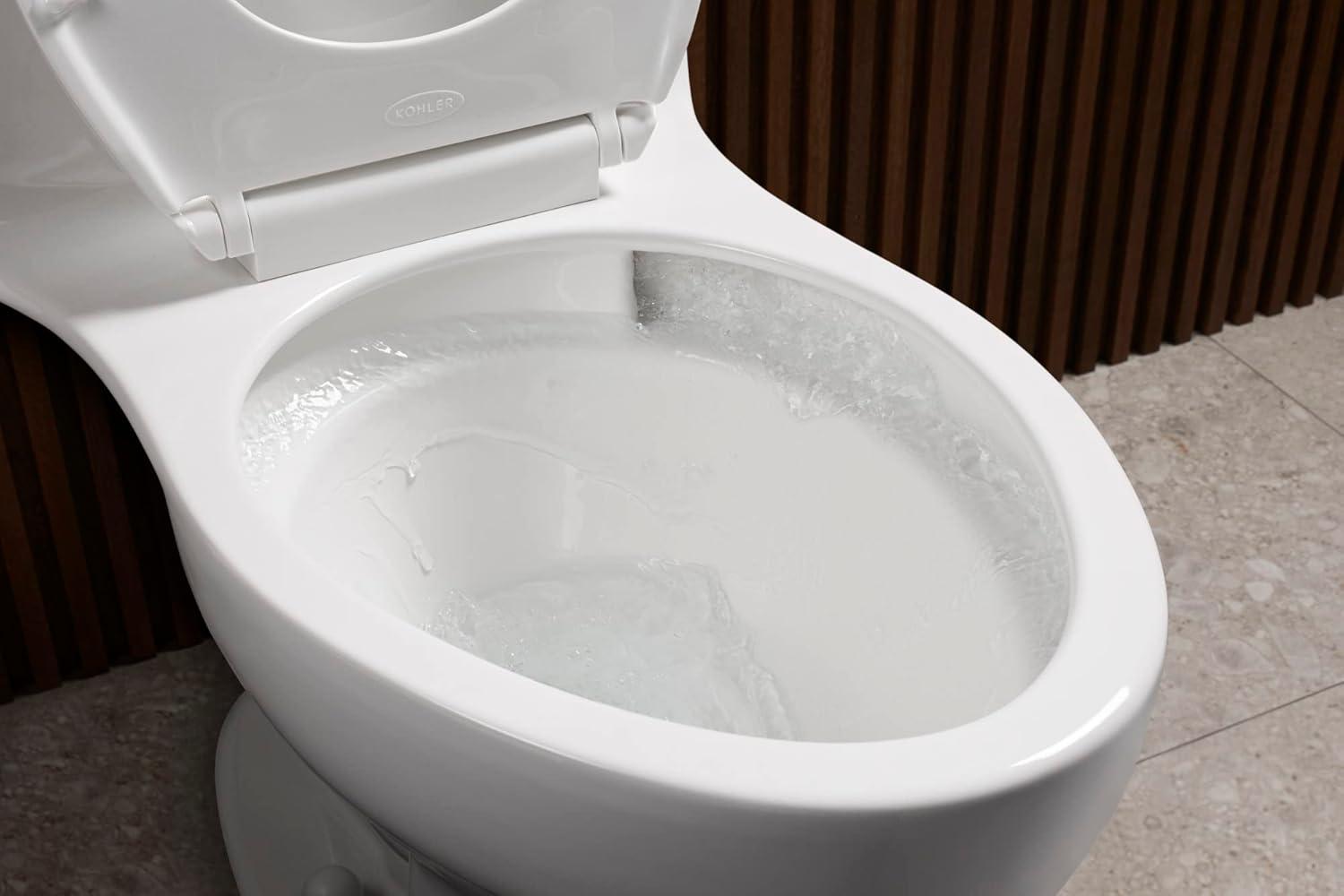 Santa Rosa Comfort Height One-Piece Compact Elongated 1.28 Gpf Toilet With Revolution 360 Swirl Flushing Technology And Continuousclean St