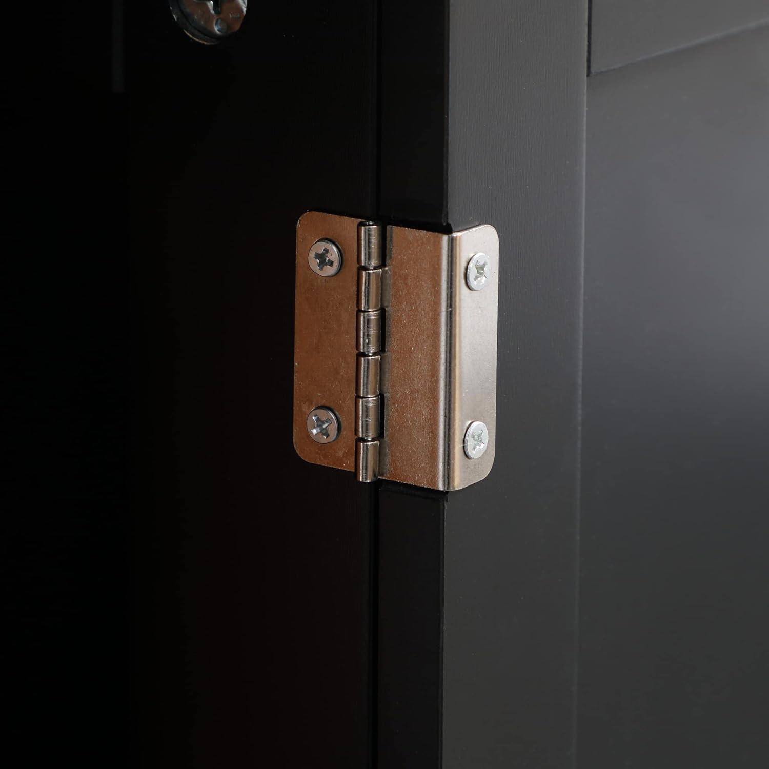 HOMCOM Under Sink Bathroom Cabinet, Pedestal Sink Storage Cabinet with 2 Doors, Shelf and U-Shape, White