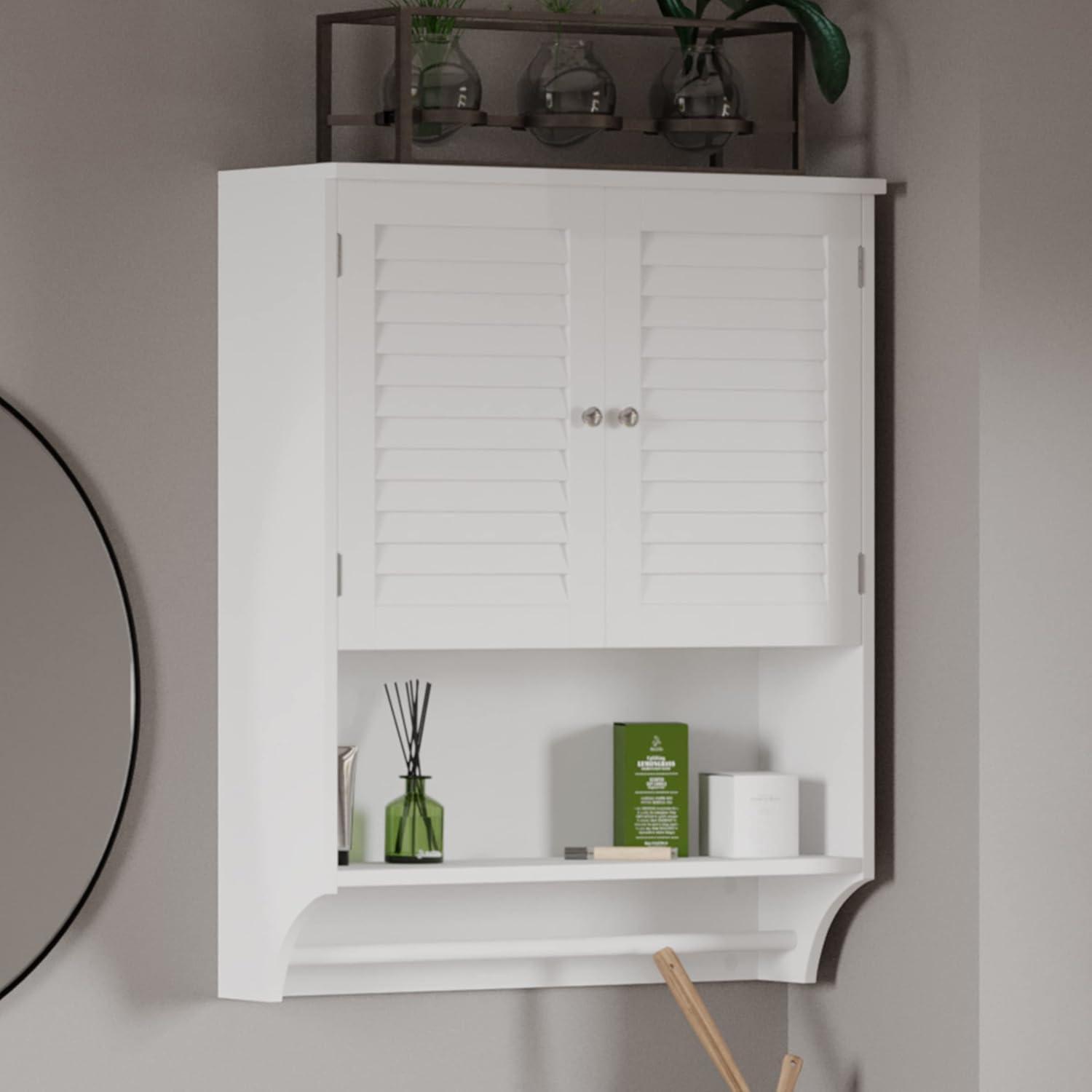 Lavish Home Bathroom Organizer - Medicine Cabinet or Over-the-Toilet Storage