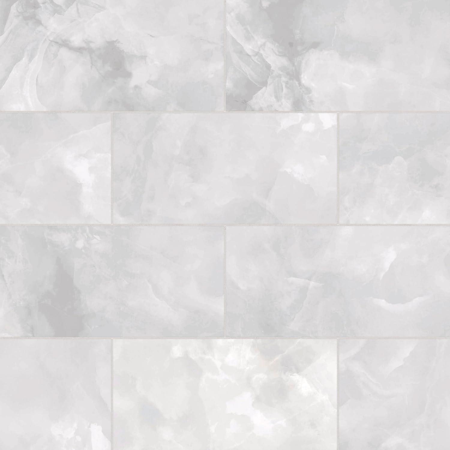 Bedrosians Gemma 12" x 24" Porcelain Marble Look Wall & Floor Tile