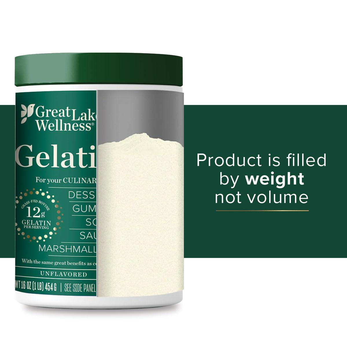 Great Lakes Wellness Culinary Gelatin Unflavored - Case of 1 - 16 oz