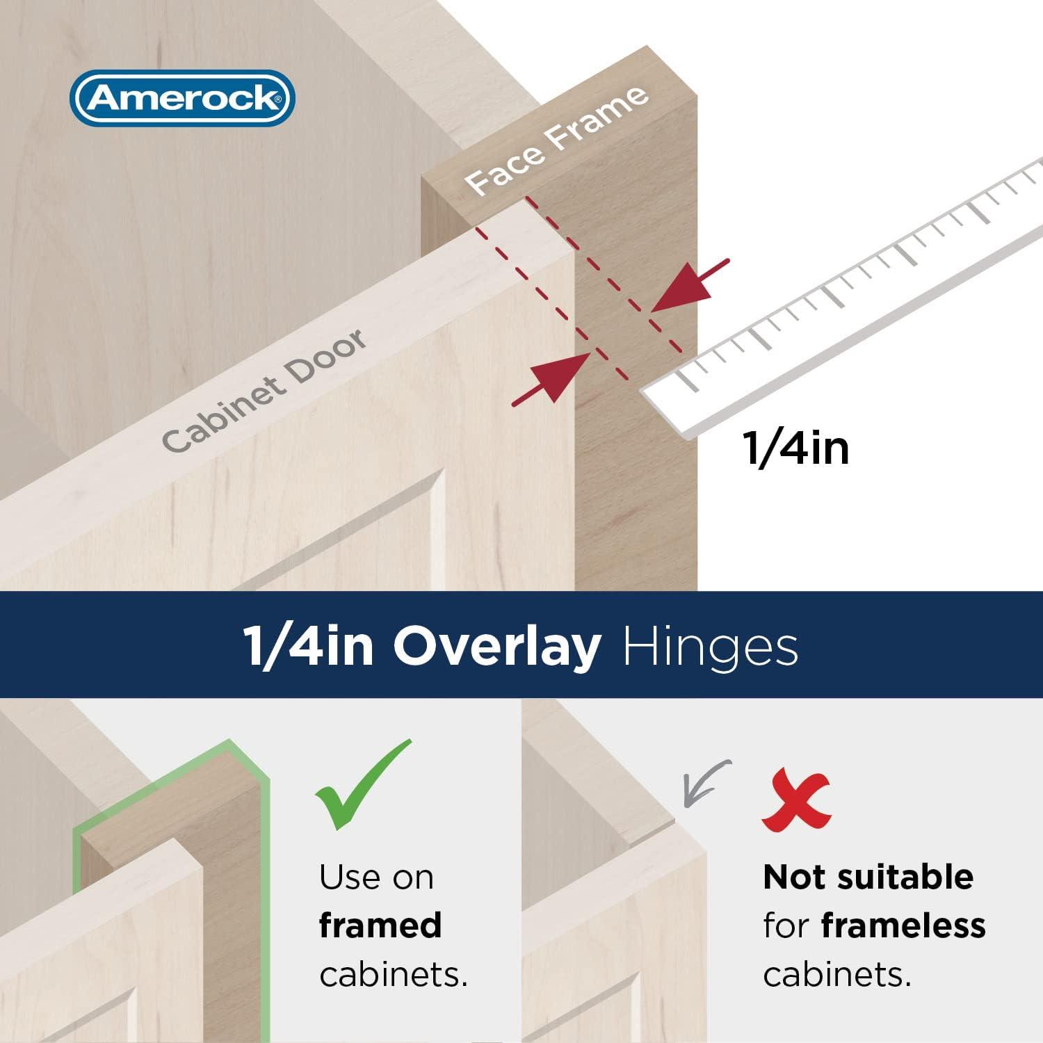 Oil-Rubbed Bronze Self-Closing Double Demountable Cabinet Hinges