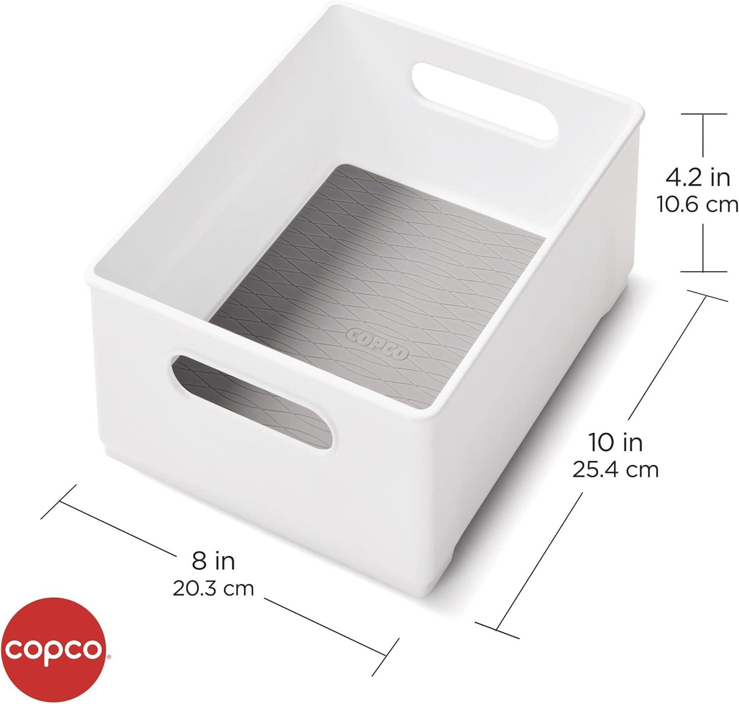 Copco Cabinet Storage Bin - White