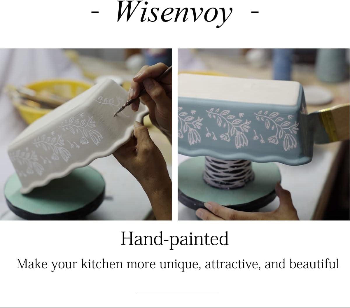 Wisenvoy Porcelain and Ceramic Bread Loaf Pan