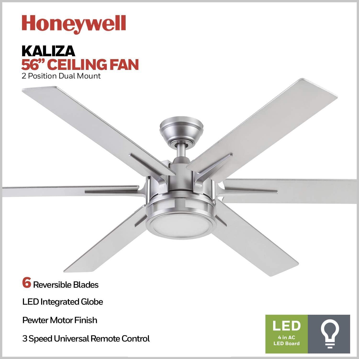 Kaliza 56'' Ceiling Fan with LED Lights and Remote Included