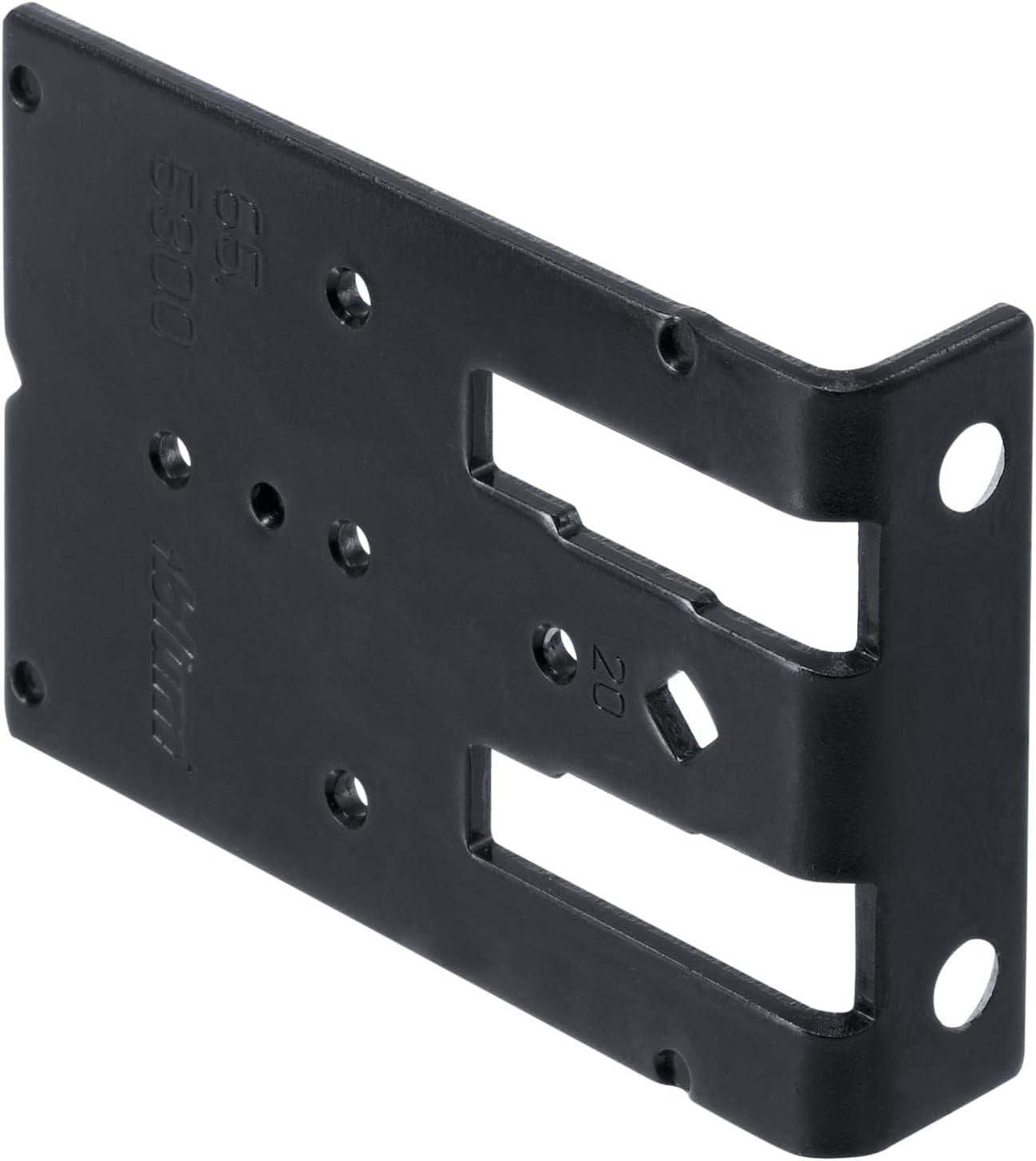 Black Steel Cabinet Mounting Plate Template