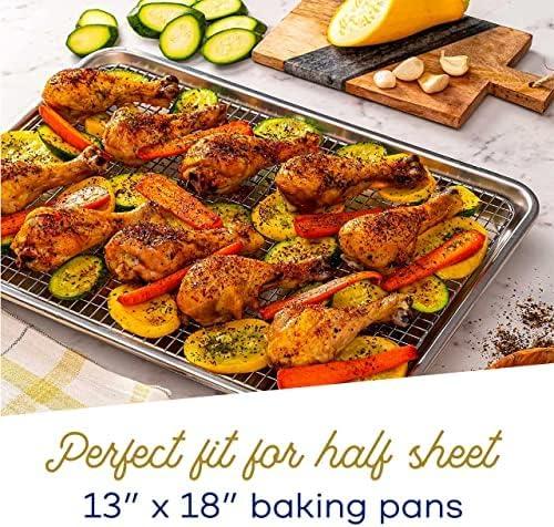 Ultra Cuisine 17.9" x 12.9" Stainless Steel,Aluminum Baking Sheet,