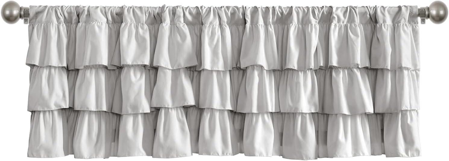 Lush Decor Belle Ruffled 84'' W Window Valance