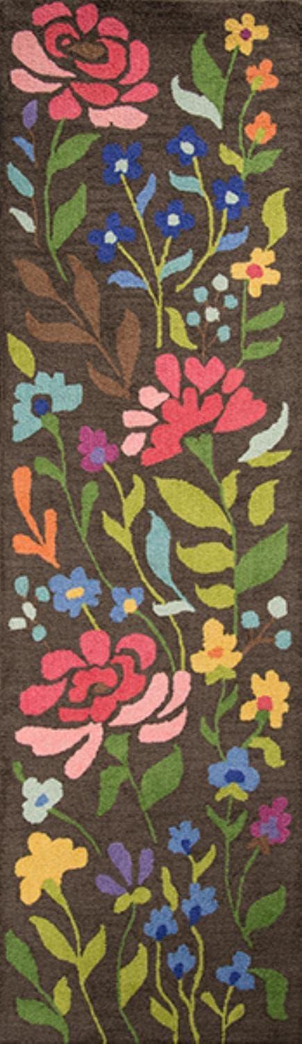 Floral Tufted Wool Rug