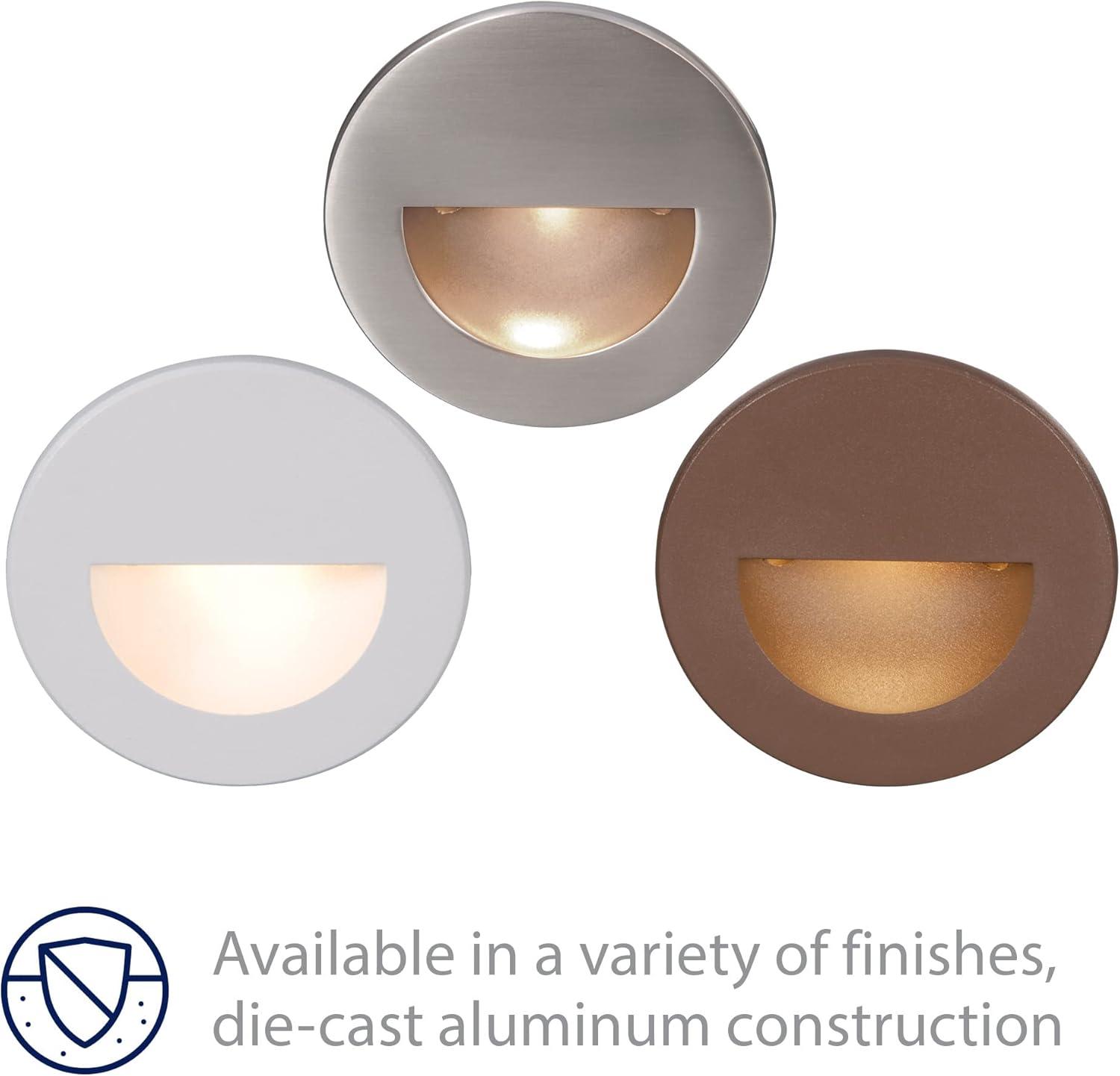 Bronze Circular LED Step and Wall Light, Dimmable, Energy Star