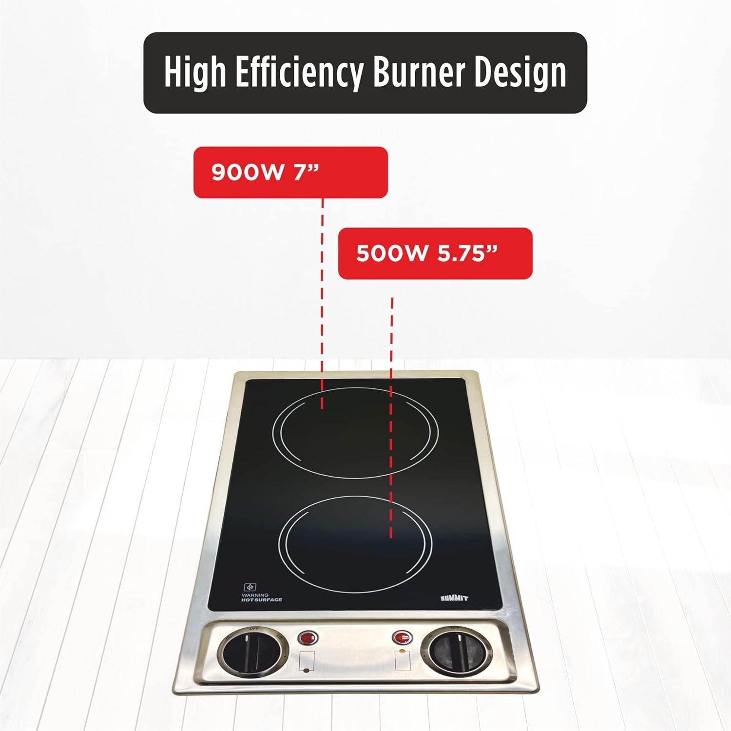 Summit Appliance White Electric Cooktop