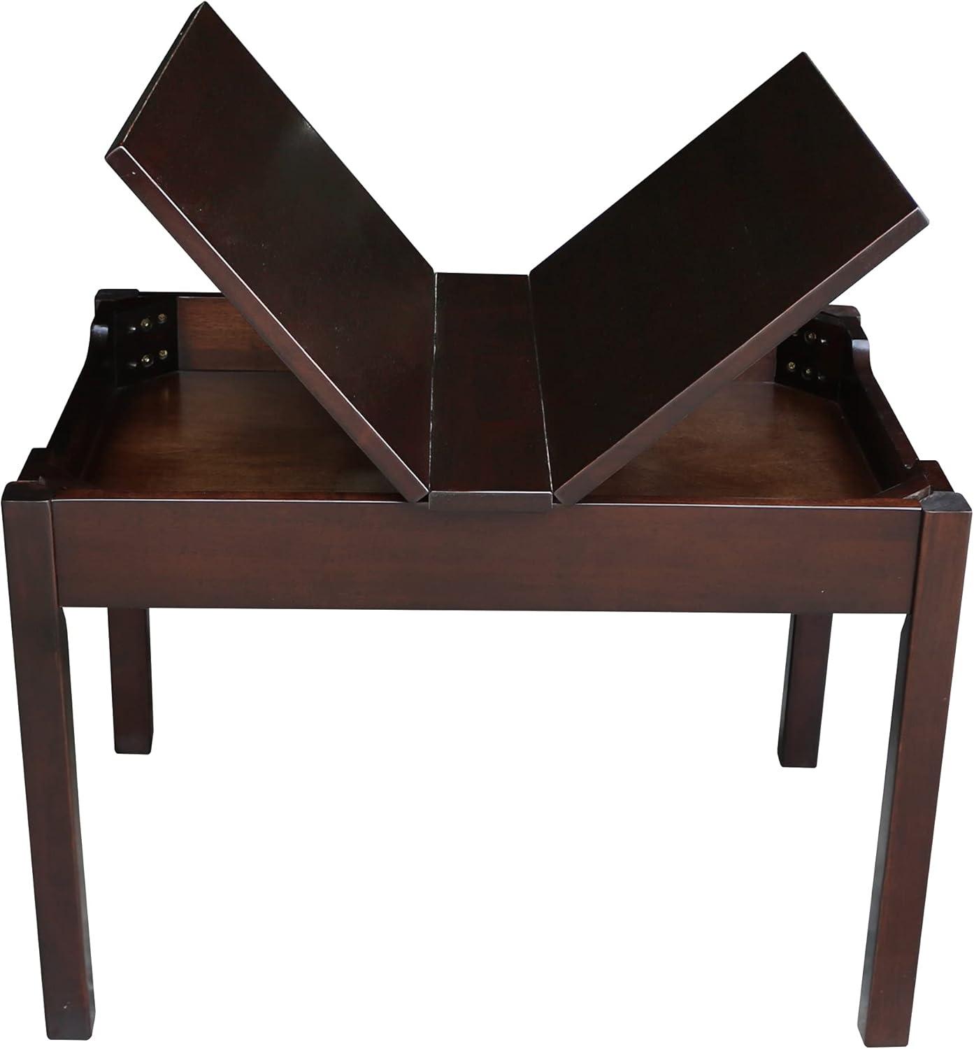 Children's Table with Lift-top Storage Rich Mocha