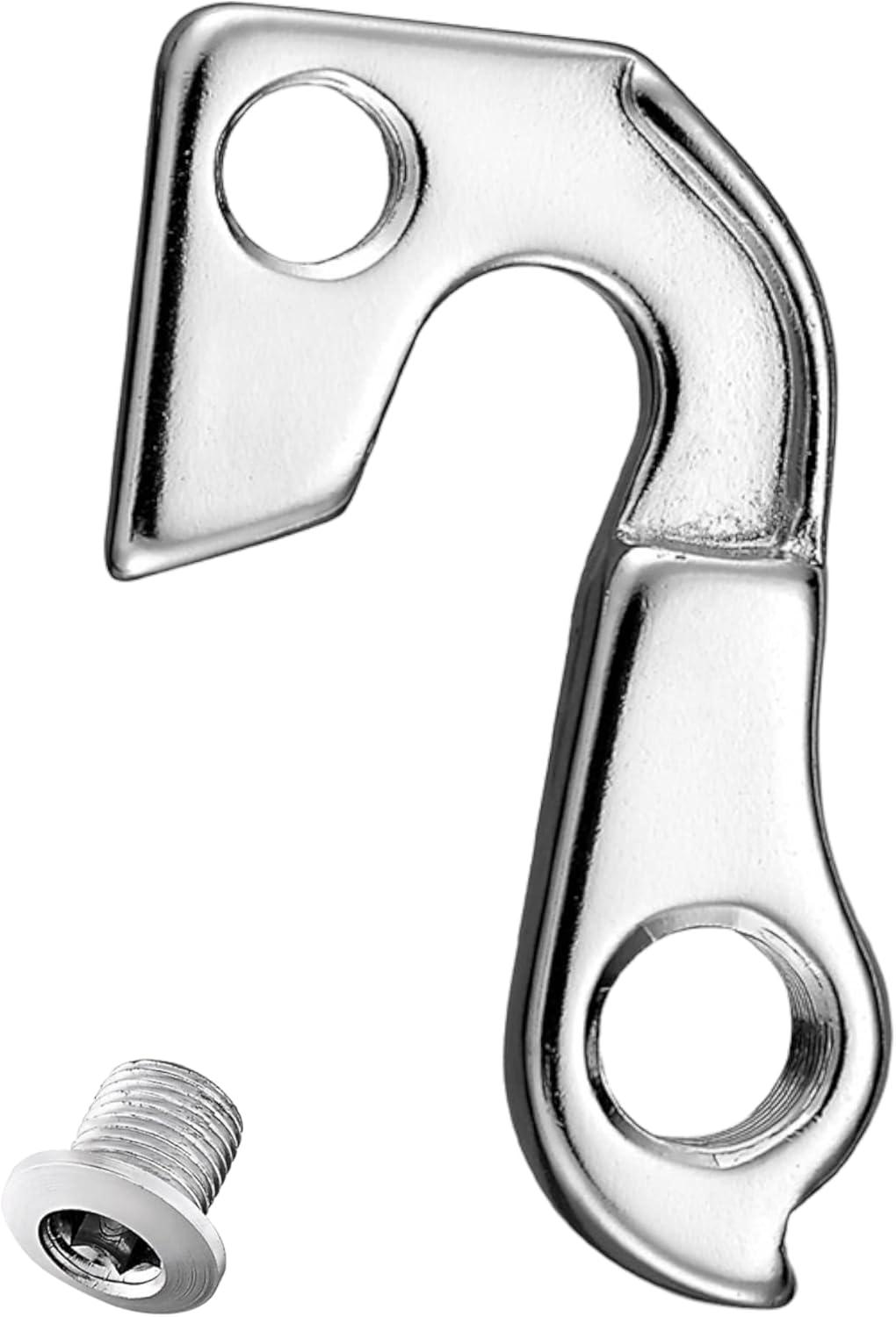 Silver Steel Rear Bike Derailleur Hanger with Bolt