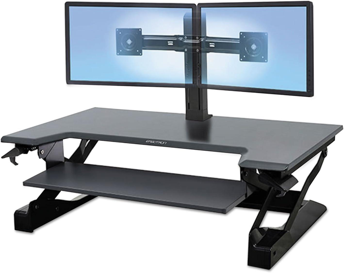 Stand, Table Top, WF-T Premium, Anthro, Ergotron Black