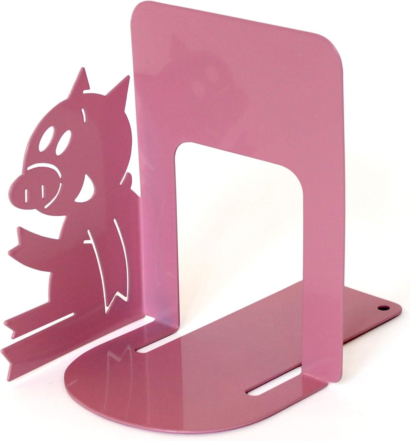 Elephant & Piggie Durable Metal Nursery Bookends in High Gloss