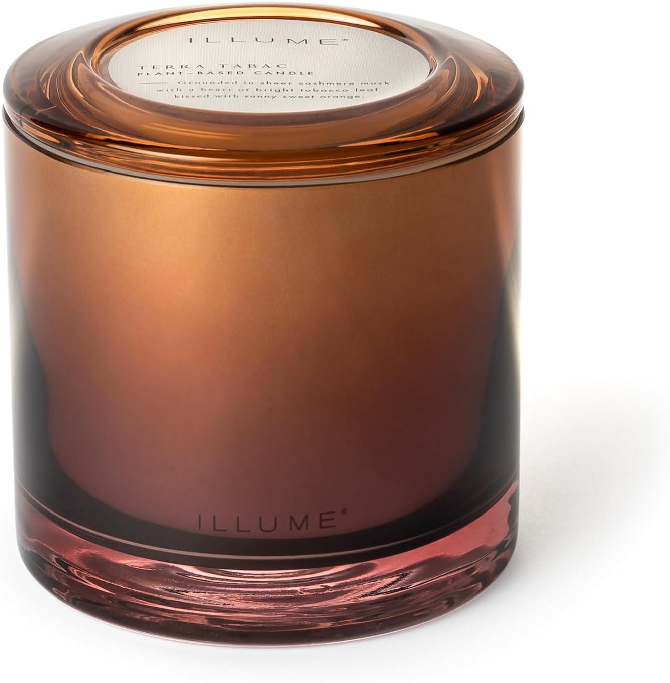 ILLUME Beautifully Done Essentials Terra Tabac Statement Glass Scented Candle