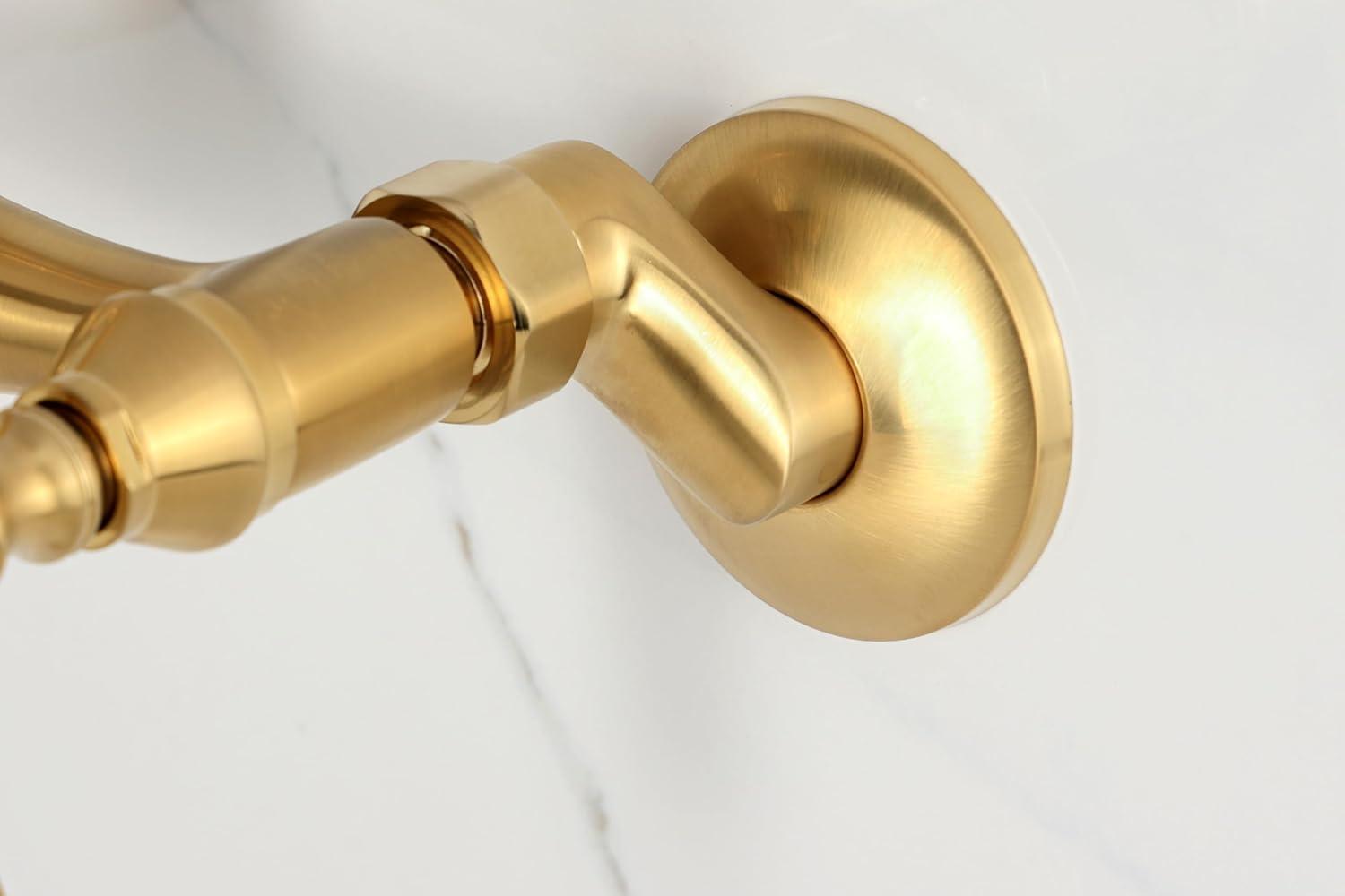 Kingston Brass Kingston Two-Handle 2-Hole Wall Mount Bar Faucet