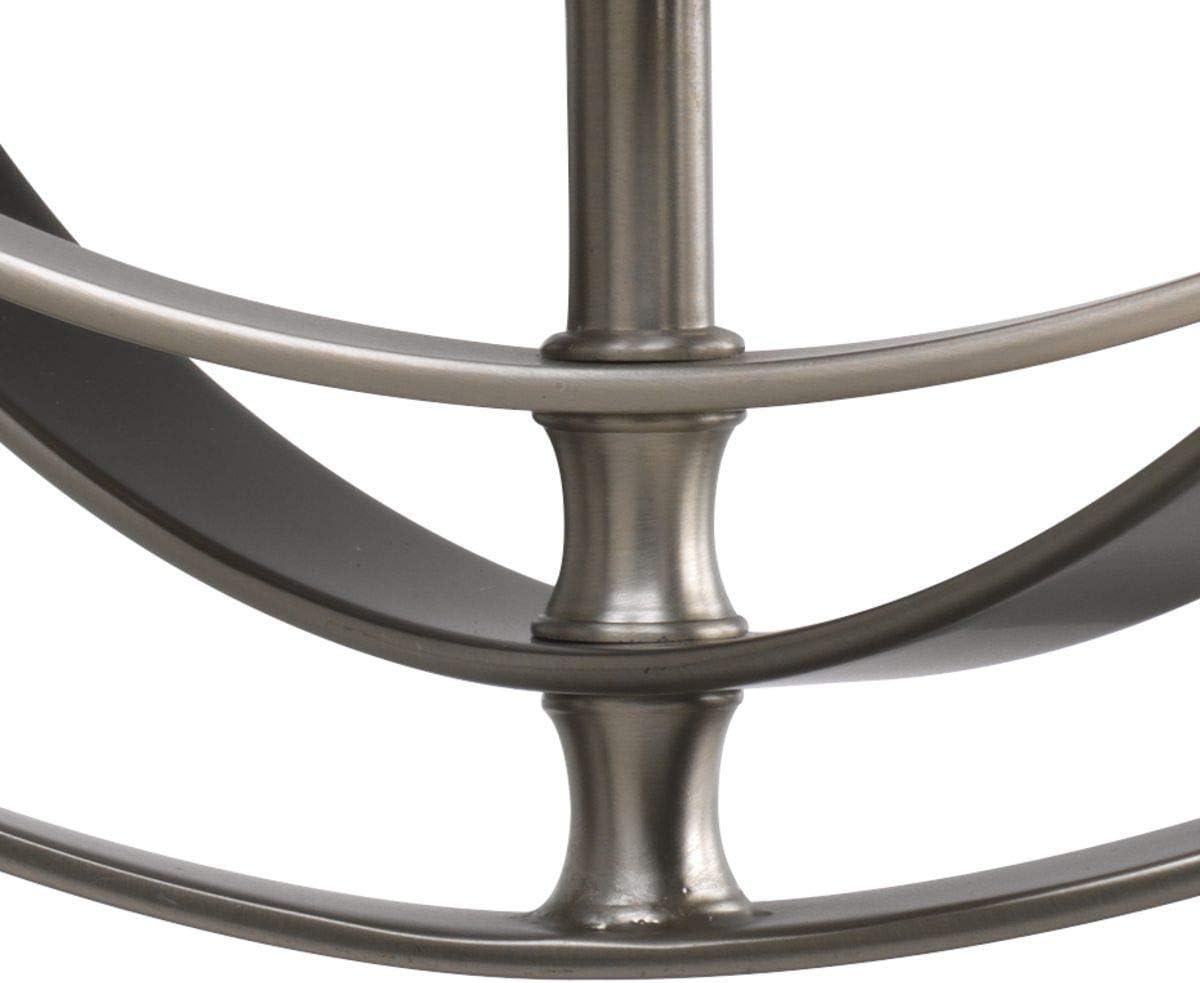 Progress Lighting Equinox 4-Light Foyer Pendant, Steel, Burnished Silver, No Shade
