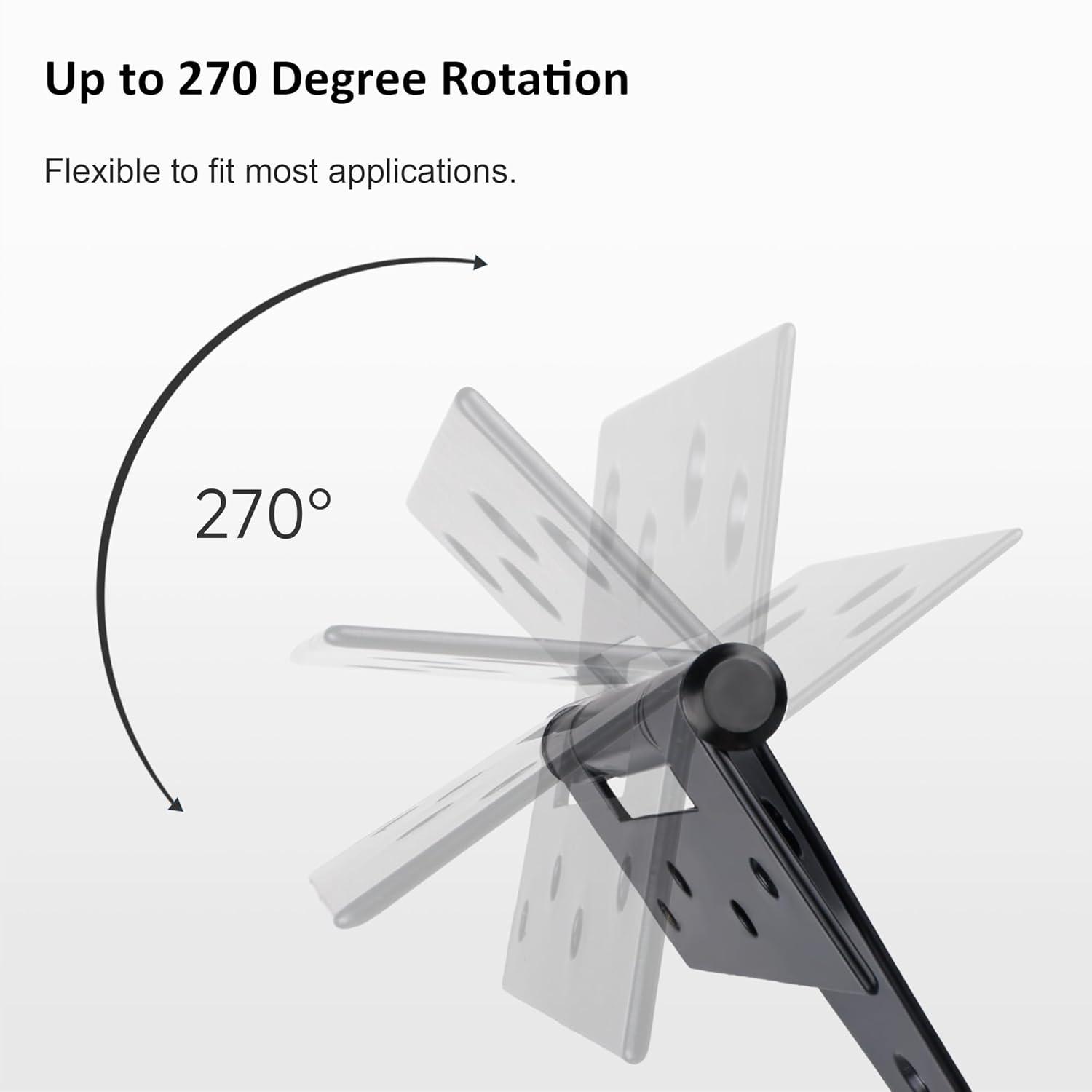 2PCS 8 Inches T Shape Rustproof Iron Light Duty Shed Hinge Gate Strap Hinge Door Gates Hinges (Black)