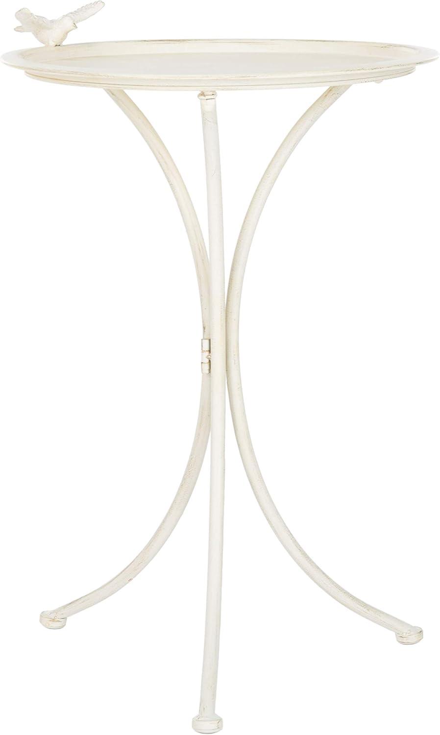 Kensi Outdoor Bird Bath - Pearl White - Safavieh