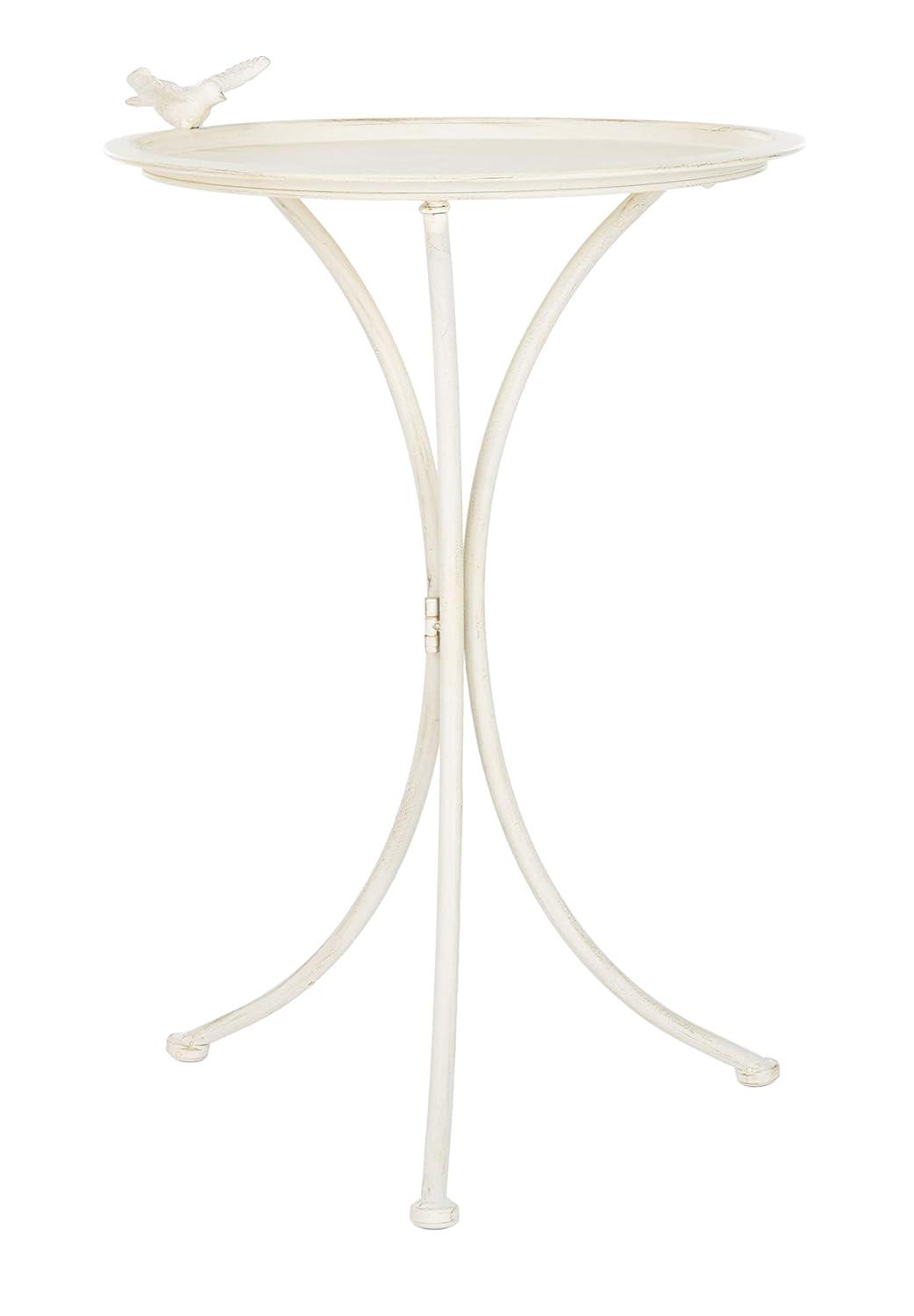 Kensi Outdoor Bird Bath - Pearl White - Safavieh