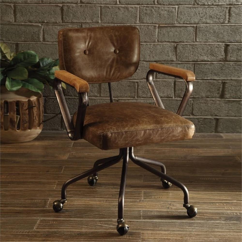 Hallie Genuine Leather Office Chair