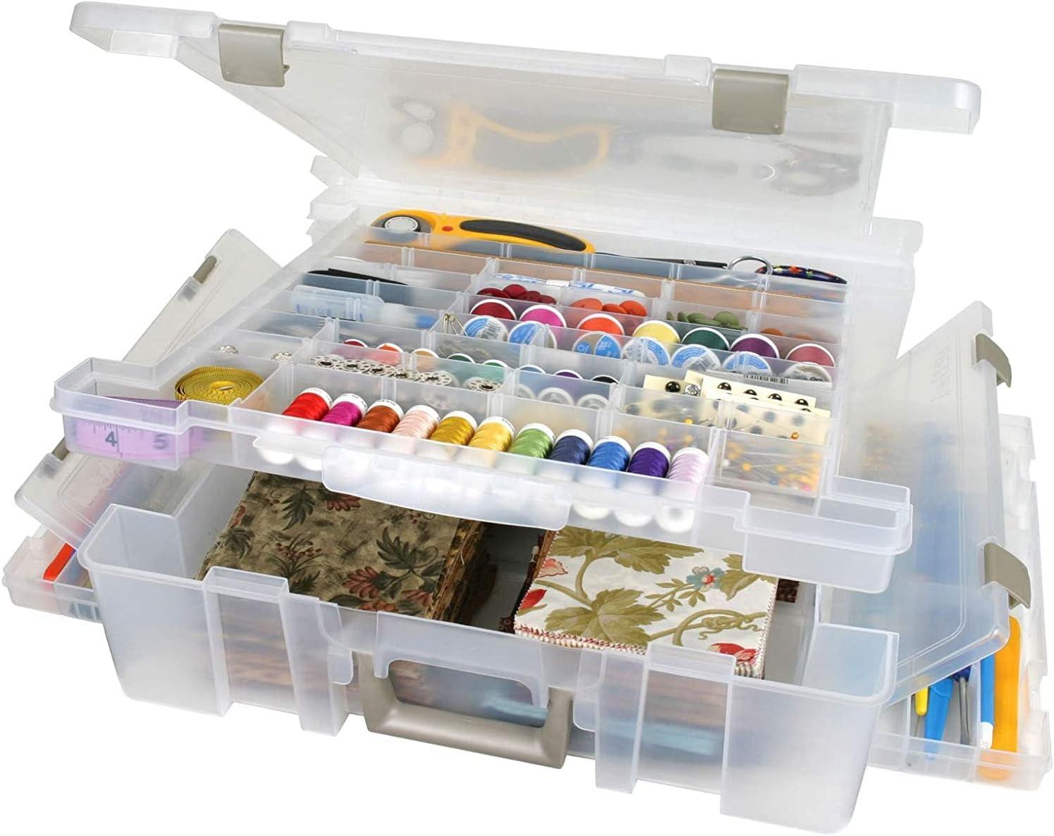 Clear Polypropylene Stackable Collapsible Lidded Storage Box