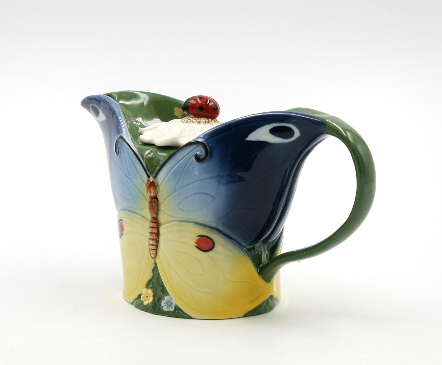 Kevins Gift Shoppe Ceramic Magic Butterfly Teapot