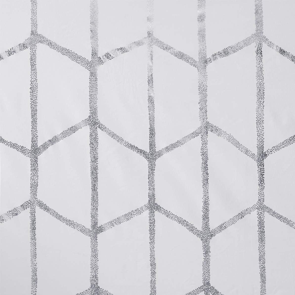 Intelligent Design Raina Total Blackout Metallic Print Grommet Top Curtain Panel