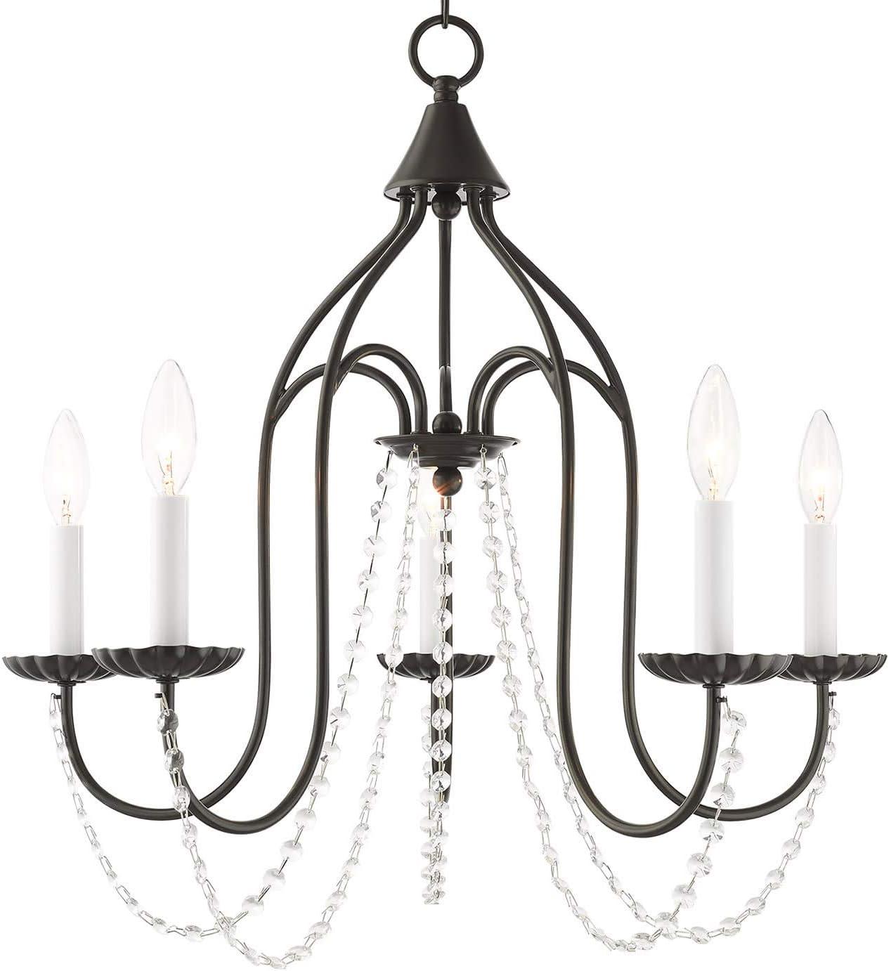 Livex Lighting Alessia 5 - Light Chandelier in  English Bronze