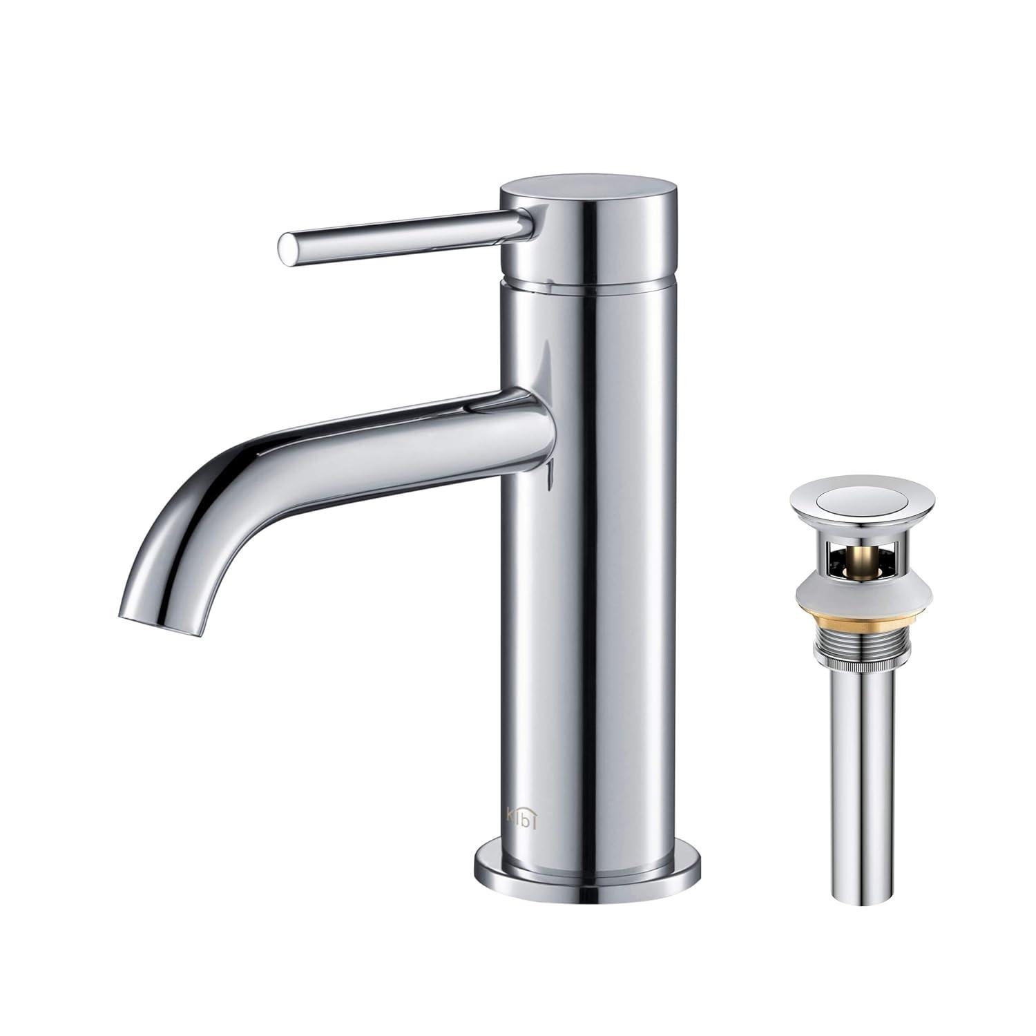 Circular Single-Hole Single-handle Bathroom Faucet