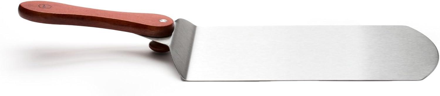 Outset Stainless Steel Pizza Peel with Collapsible Rosewood Handle