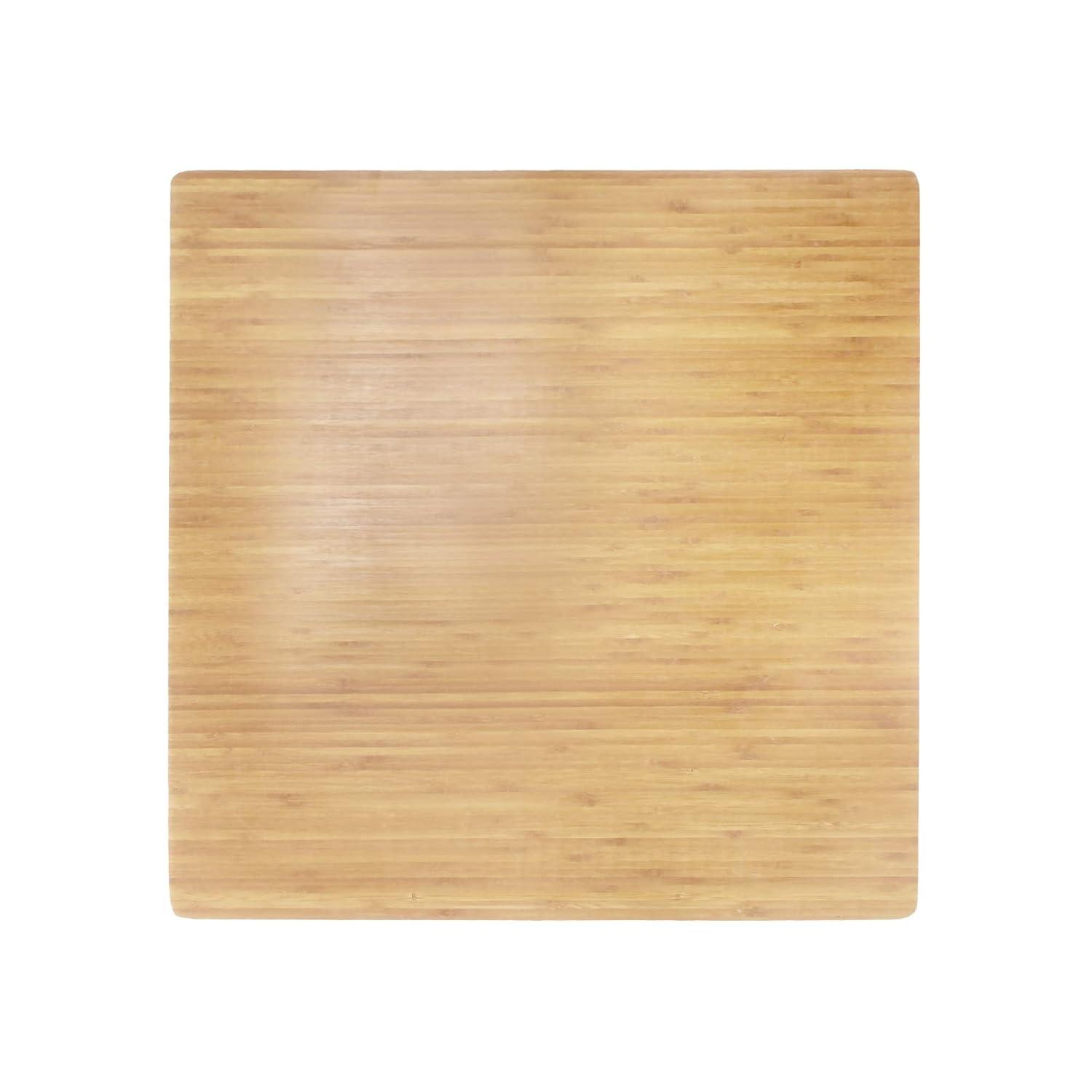 BambooMN Bamboo Burner Cover Cutting Board - 3 Ply - Extra Large Square - Grooved/Flat (24" x 24" x 0.75") - 1 Piece