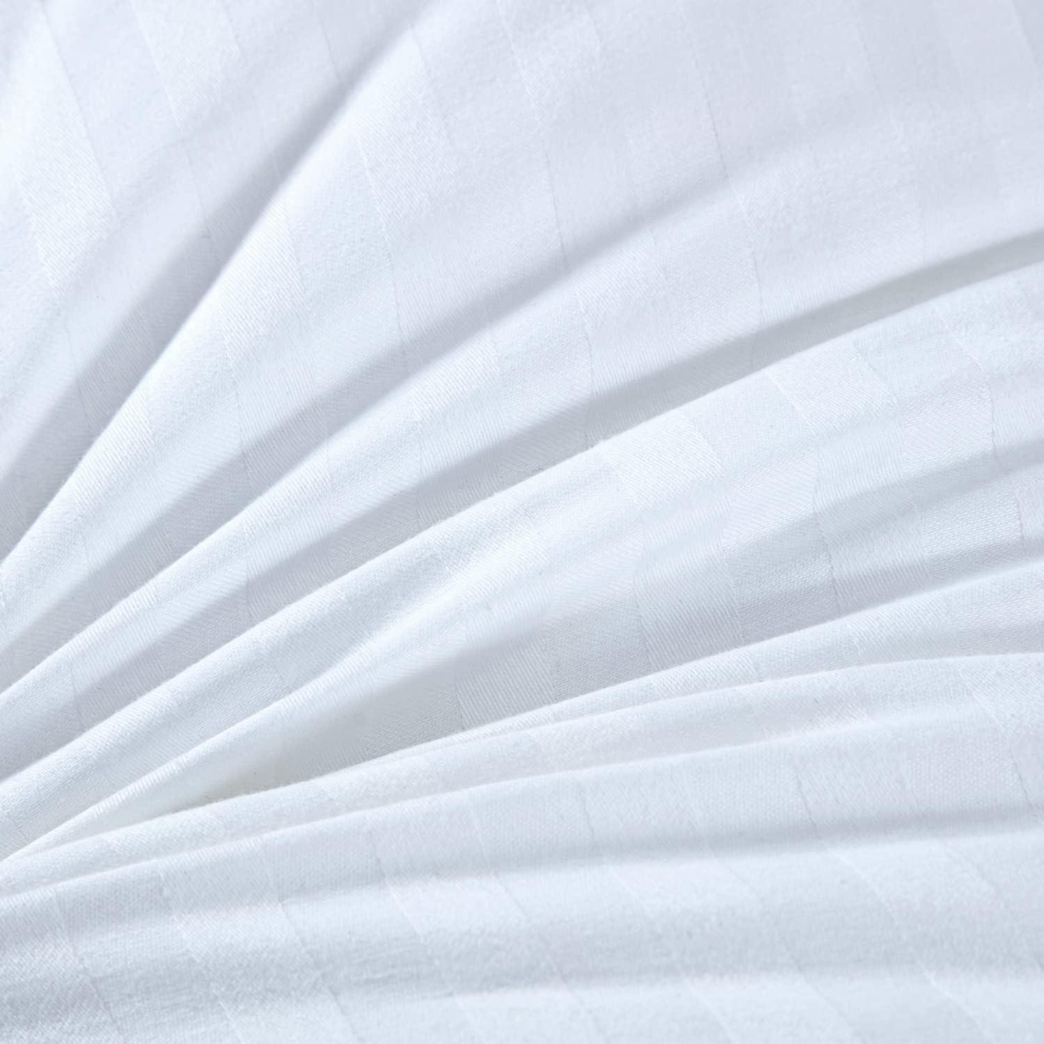 Queen Size White Cotton Down Alternative Pillows Set