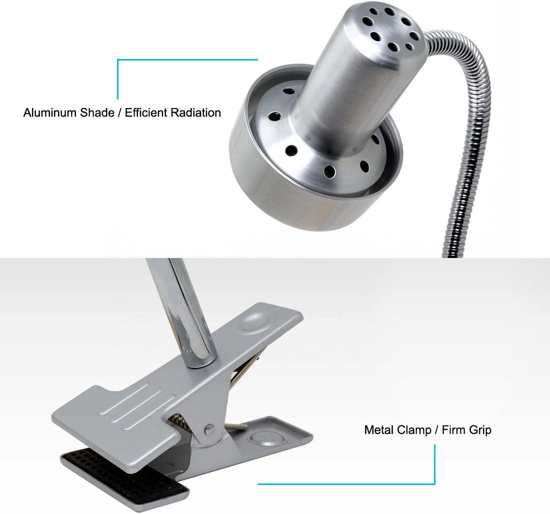 O’Bright Luxor - Dimmable LED Desk Lamp with Gooseneck (Aluminum-Clip on)