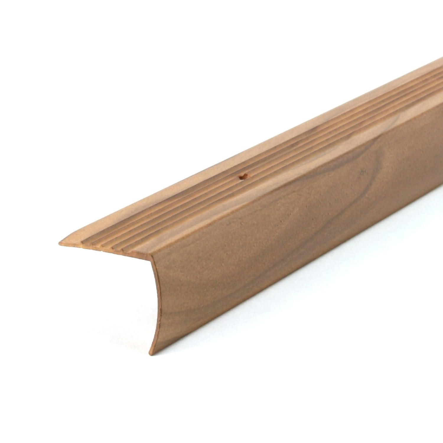 Cherry Finish Aluminum Stair Edging, 36 Inches