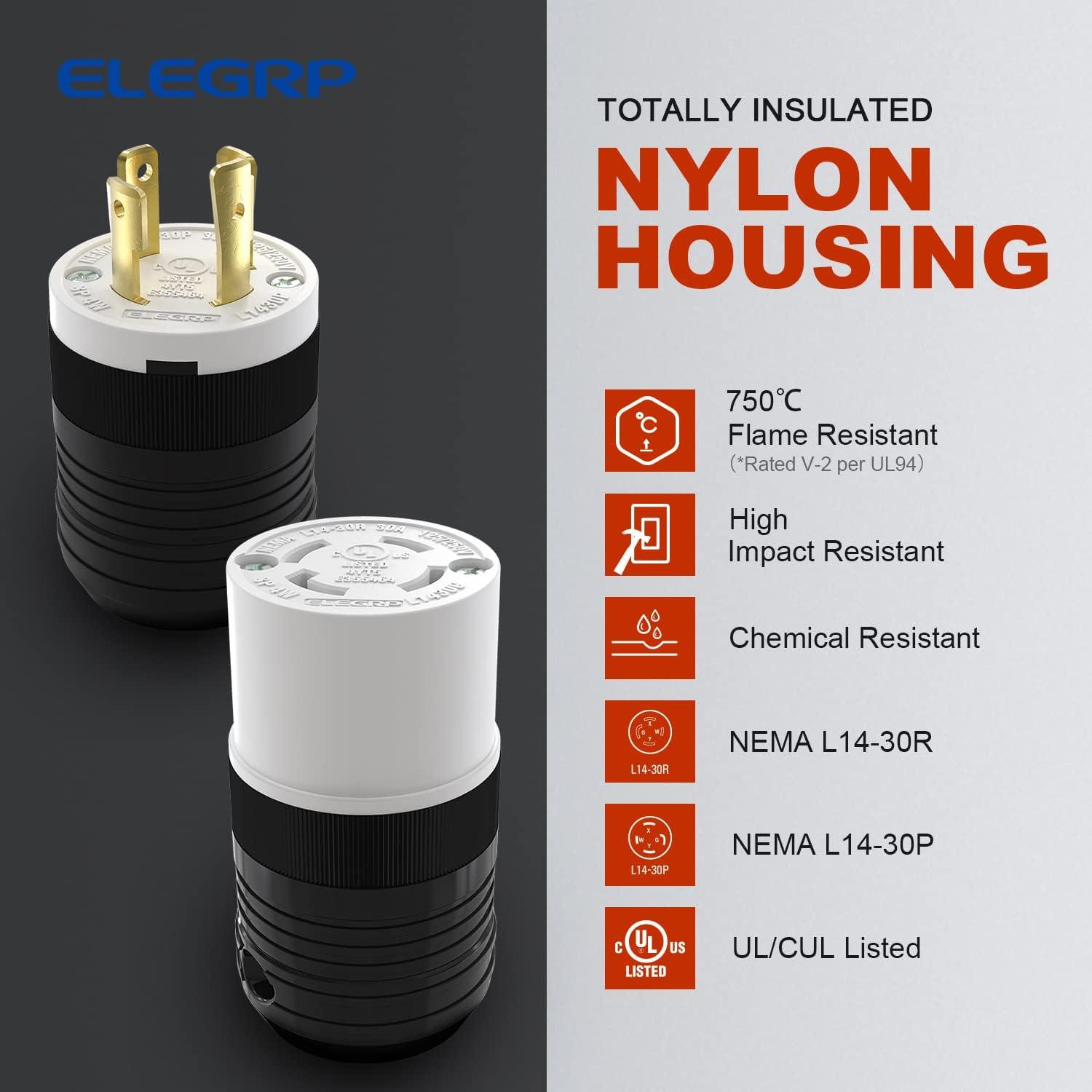 ELEGRP L1430P 30 Tamper Resistant Single Outlet