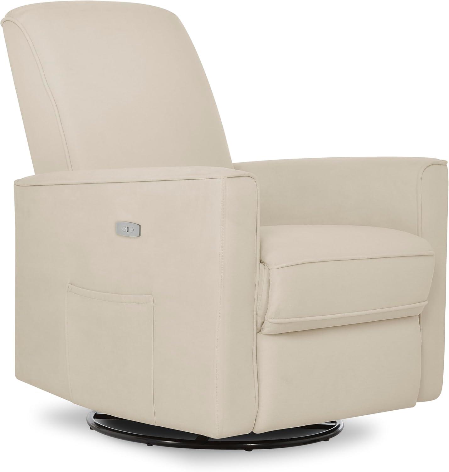 Evolur Greenguard Gold Certified Upholstered Swivel Reclining Glider