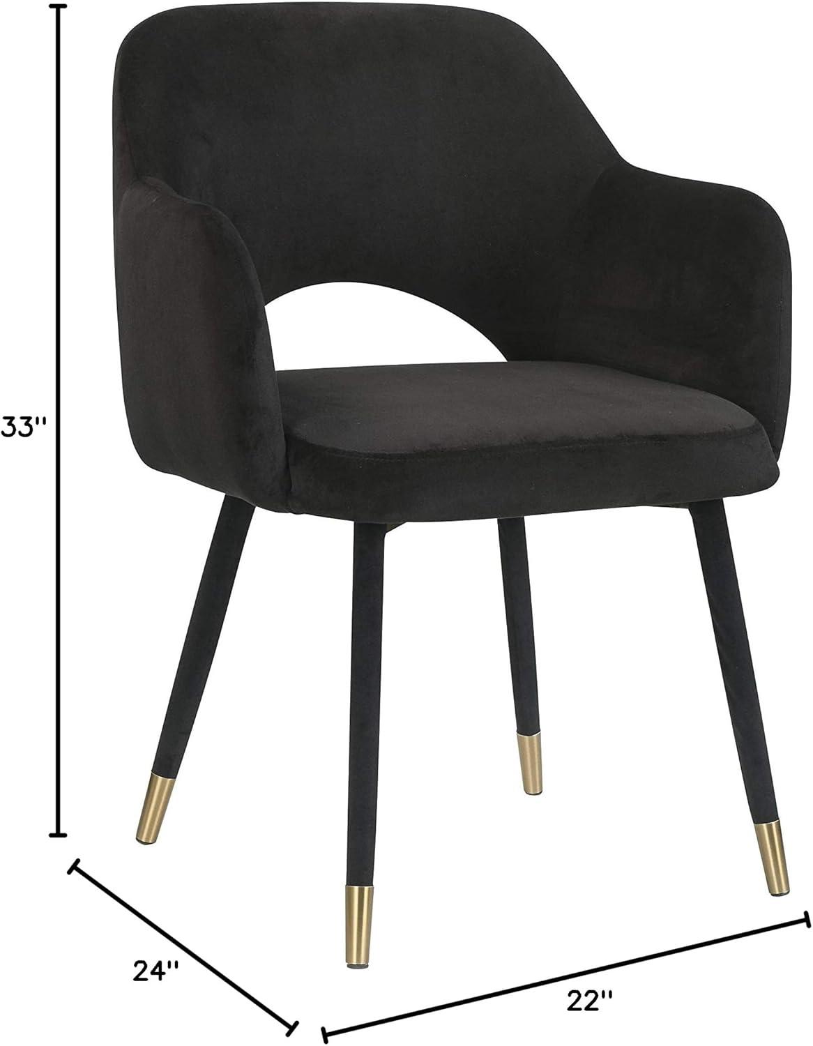 ACME Applewood Accent Chair in Cream Velvet & Gold