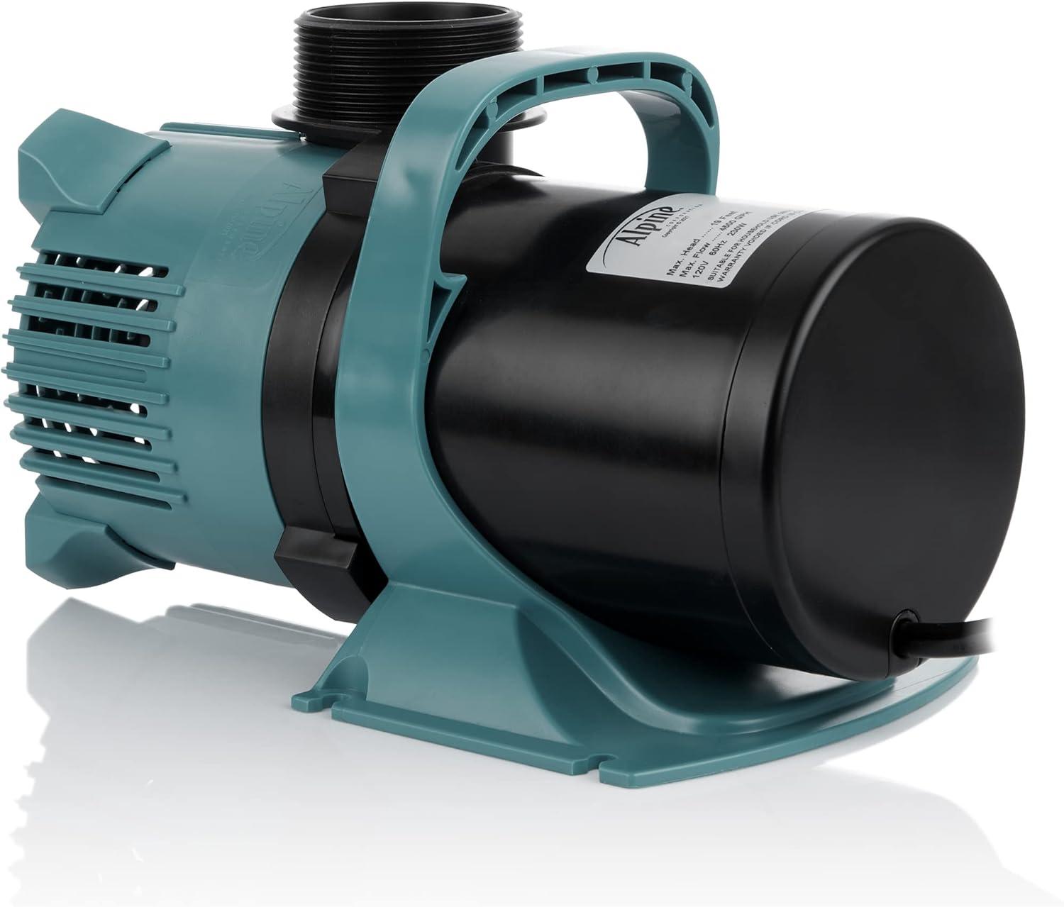 Alpine 4700 GPH Black and Blue Plastic Pond Pump